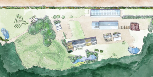 Plan masse – Site Magny-les-Hameaux