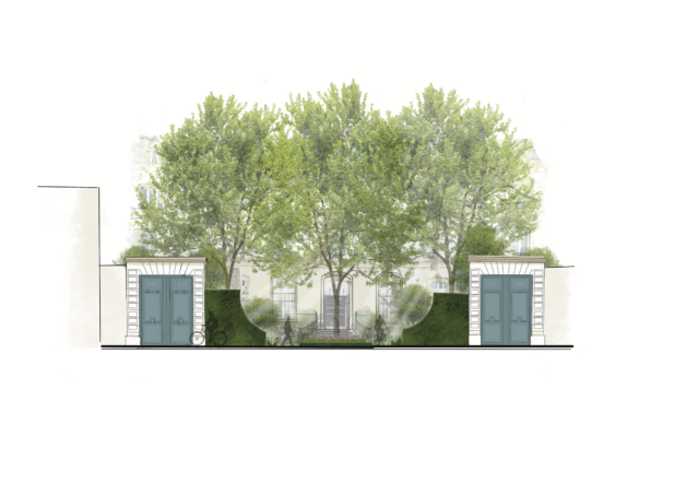 Illustration facade demeure